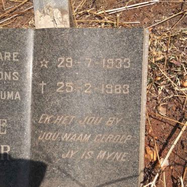 KRUGER Poppie 1933-1983
