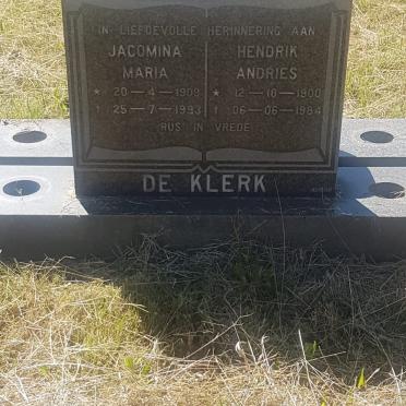 KLERK Hendrik Andries, de 1900-1984 &amp; Jacomina Maria 1909-1993