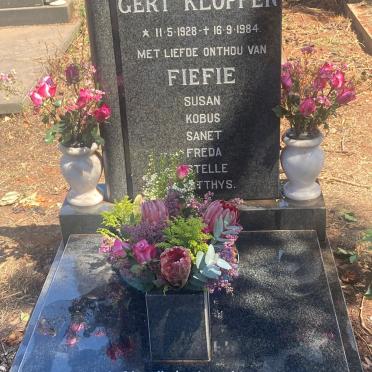 KLOPPER Gerhardus Petrus Jacobus 1928-1984 &amp; Anna Susanna Margaretha HENNINGS 1933-2019