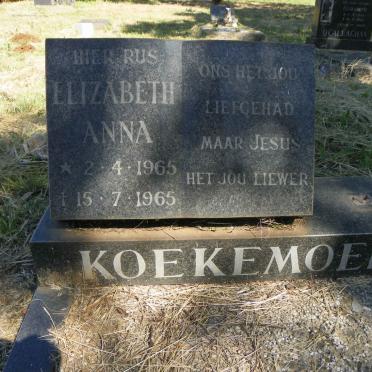 KOEKEMOER Elizabeth Anna 1965-1965