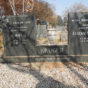 KRUGER Coert J. 1906-1958 &amp; Elizabeth C.M 1910-1983