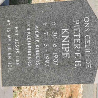 KNIPE Pieter F.H. 1902-1992
