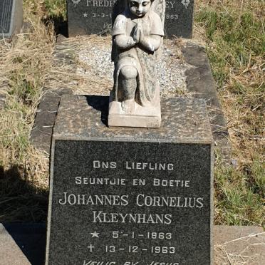 KLEYNHANS Johannes Cornelius 1963-1963