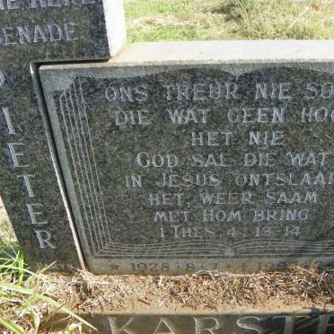 KARSTEN Pieter 1928-1997