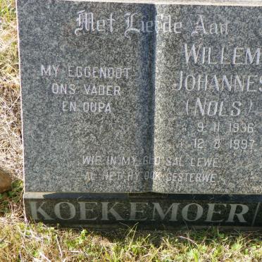 KOEKEMOER Willem Johannes 1936-1997