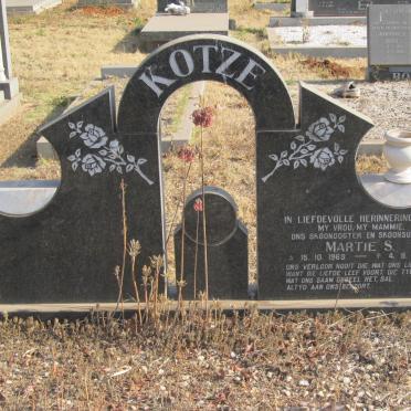 KOTZE Martie S. 1969-1993