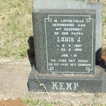 KEMP Louis J. 1937-1982