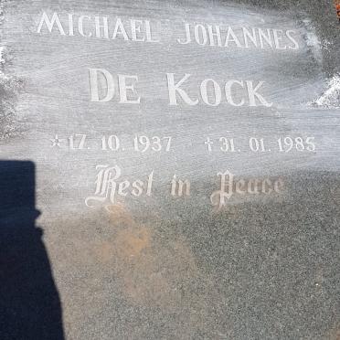 KOCK Michael Johannes, de 1937-1985
