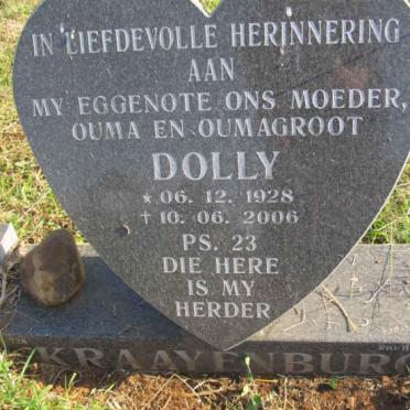 KRAAYENBURG Dolly, van 1928-2006