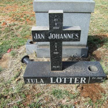 LÖTTER Jan Johannes Tula 1955-1992