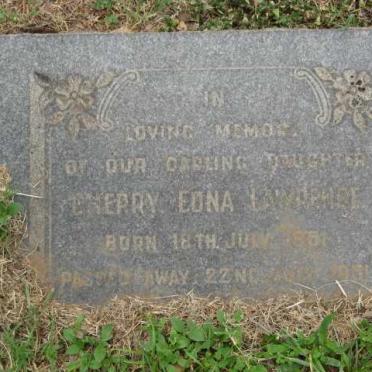 LAWRENCE Cherry Edna 1951-1951