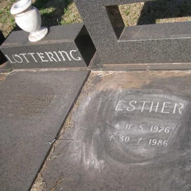 LOTTERING Esther 1926-1986