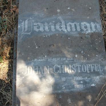 LANDMAN Johan Christoffel 1900-1980