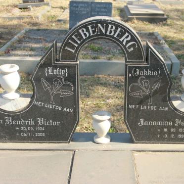 LIEBENBERG Jan Hendrik Victor 1934-2008 &amp; Jacomina Hendrina 1937-1995