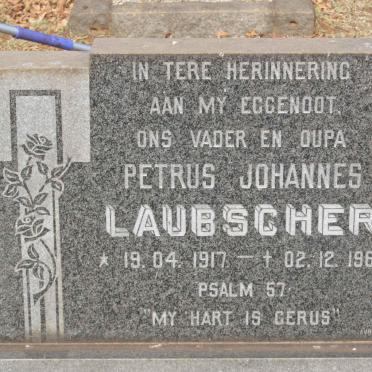 LAUBSCHER Petrus Johannes 1917-1968