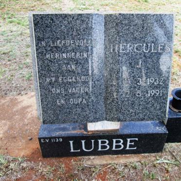 LUBBE Hercules J. 1932-1991