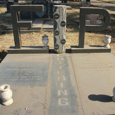 LOTTERING Barend Francois 1949-1996 &amp; Gertruida Petronella 1951-