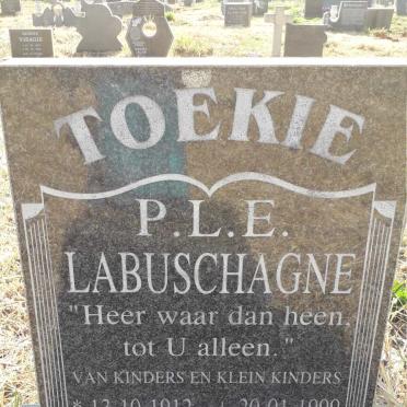 LABUSCHAGNE P.L.E. 1912-1999