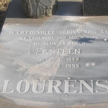 LOURENS Eksteen 1949-1993