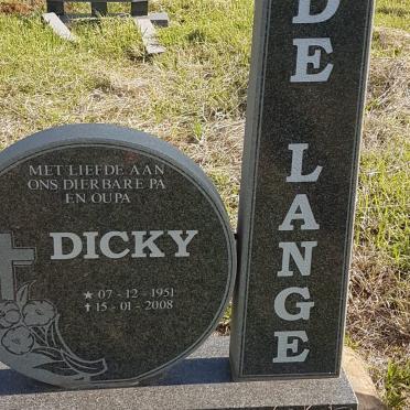 LANGE Dicky, de 1951-2008