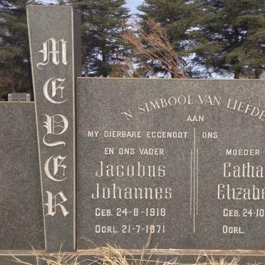 MEYER Jacobus Johannes 1918-1971 &amp; Catharina Elizabeth 1925-