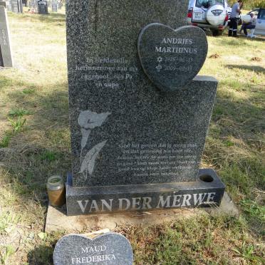 MERWE Andries Marthinus, van der 1928-2009