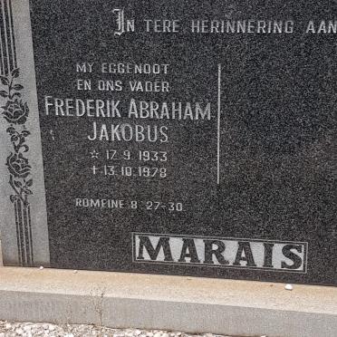 MARAIS Frederik Abraham Jakobus 1933-1978