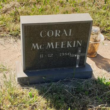 McMEEKIN Coral 1986-1986