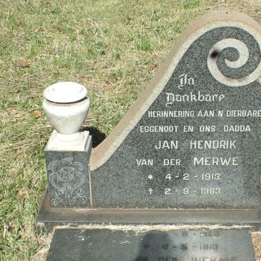 MERWE Jan Hendrik, van der 1913-1963