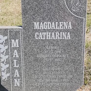 MALAN Magdalena Catharina 1941-2007