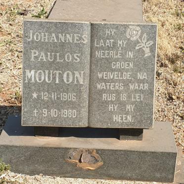 MOUTON Johannes Paulos 1906-1980
