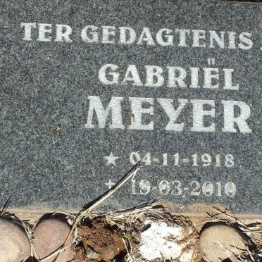MEYER Gabriël 1918-2010