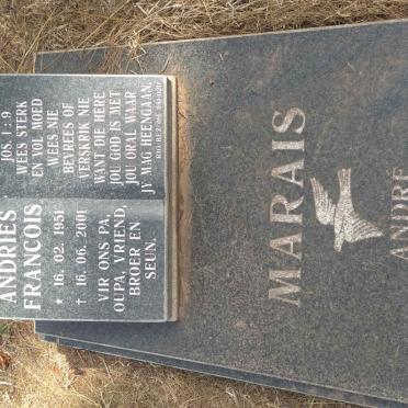 MARAIS Andries Francois 1951-2001
