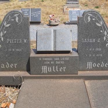 MULLER Pieter W. 1904- &amp; Sarah J. 1908-1978