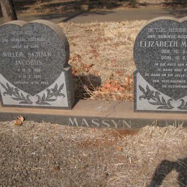MASSYN Willem Schalk Jacobus 1909-1972 &amp; Elizabeth Magrietha 1913-1976
