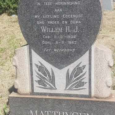 MATTHYSEN Willem H.J. 1908-1962