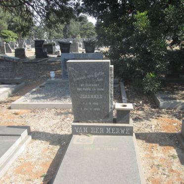 MERWE Johannes, van der 1910-1980