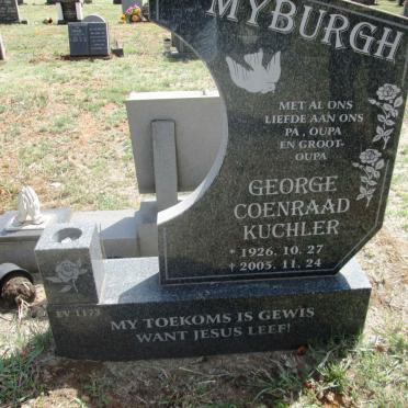 MYBURGH George Coenraad Kuchler 1926-2005