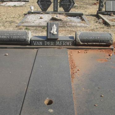 MERWE Johannes Christiaan, van der 1909-1978 &amp; Christina Catharina 1916-1996