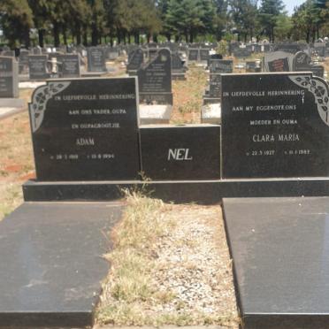NEL Adam 1919-1994 &amp; Clara Maria 1927-1983