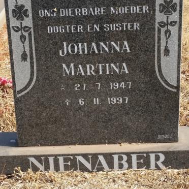 NIENABER Johanna Martina 1947-1997