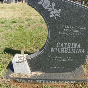 NIEKERK Catrina Wilhelmina, van 1929-2008