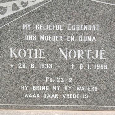 NORTJE Kotie 1933-1986