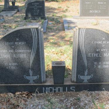 NICHOLLS William Alfred 1895-1987 &amp; Ethel Mary 1896-1966