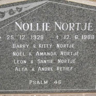 NORTJE Nollie 1928-1988