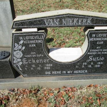 NIEKERK Eckener, van 1928-1996 &amp; Susie 1931-1991