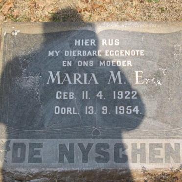 NYSCHEN Maria M.E., de 1922-1954
