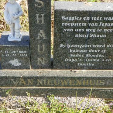 NIEUWENHUIS Shaun, van 2008-2008