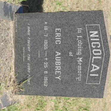 NICOLAI Eric Aubrey 1905-1962