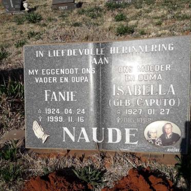 NAUDE Fanie 1924-1999 & Isabella CAPUTO 1927-2005